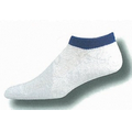 White Heel & Toe or Tube Sock Footie w/ Knit-in Design (5-9 Small)